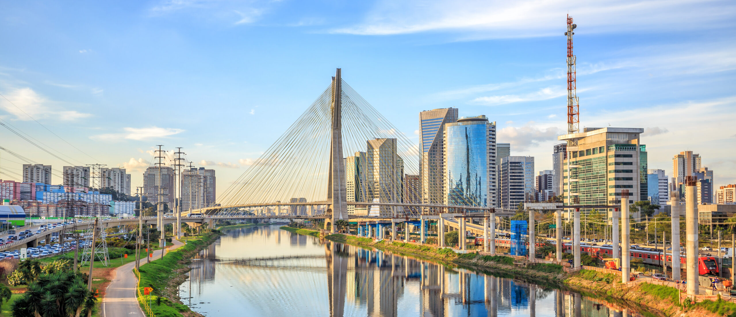 Octavio Frias de Oliveira Bridge in Sao Paulo
